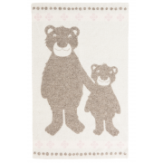 Høie Bamsebjörn barnpläd, ljusbrun 100% ull 
